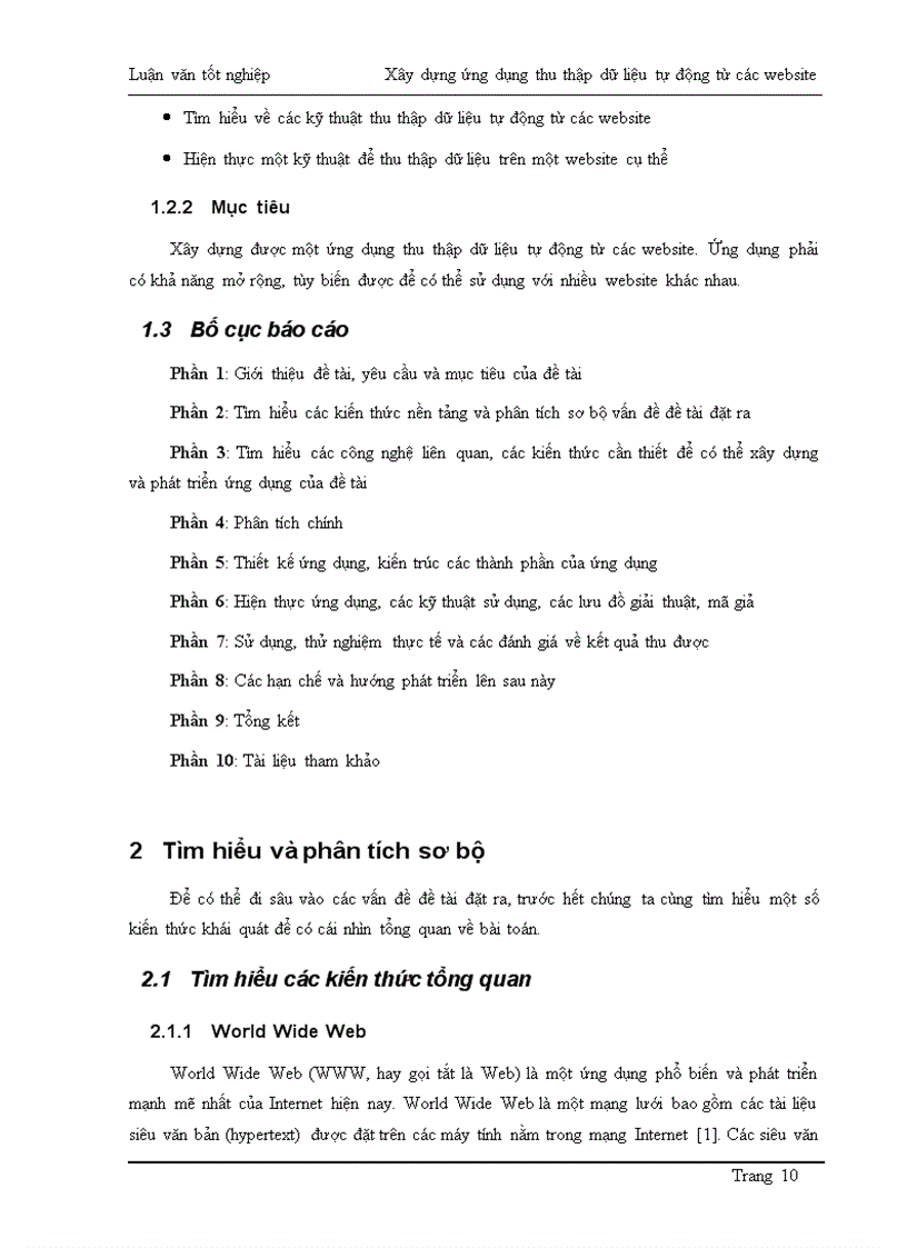 image for page Xây dựng ứng dụng thu thập dữ liệu tự động từ các Website