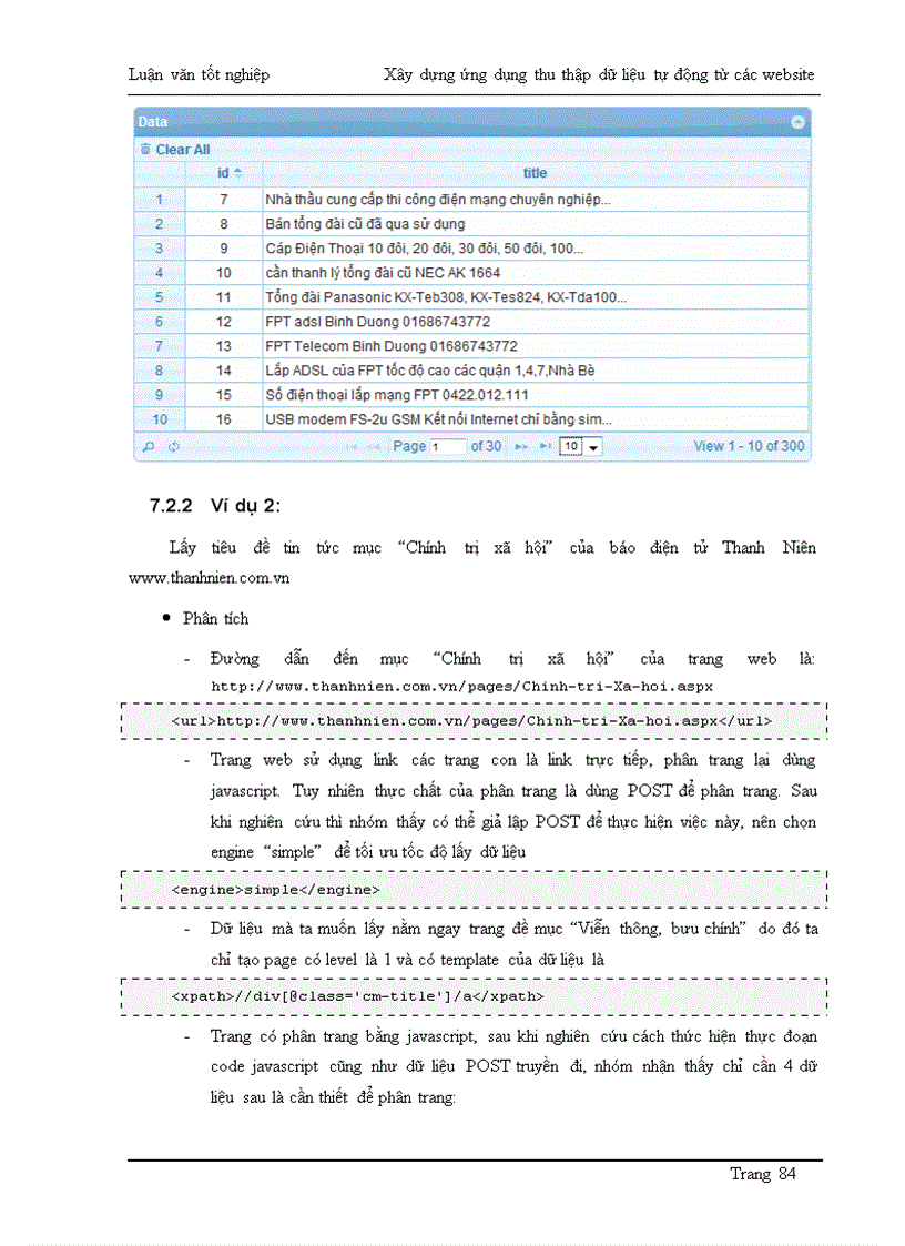 image for page Xây dựng ứng dụng thu thập dữ liệu tự động từ các Website
