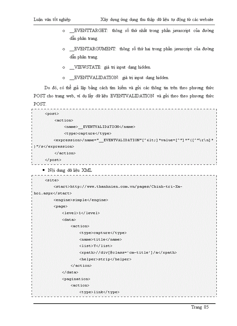 image for page Xây dựng ứng dụng thu thập dữ liệu tự động từ các Website