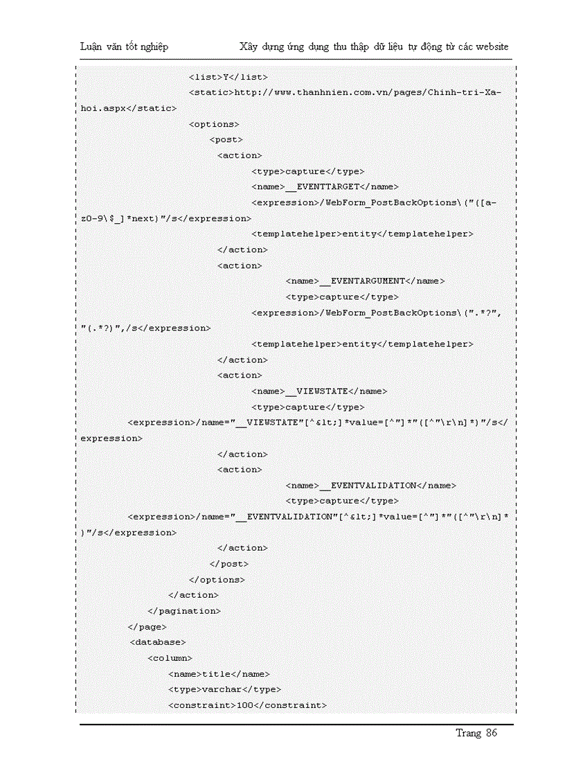 image for page Xây dựng ứng dụng thu thập dữ liệu tự động từ các Website