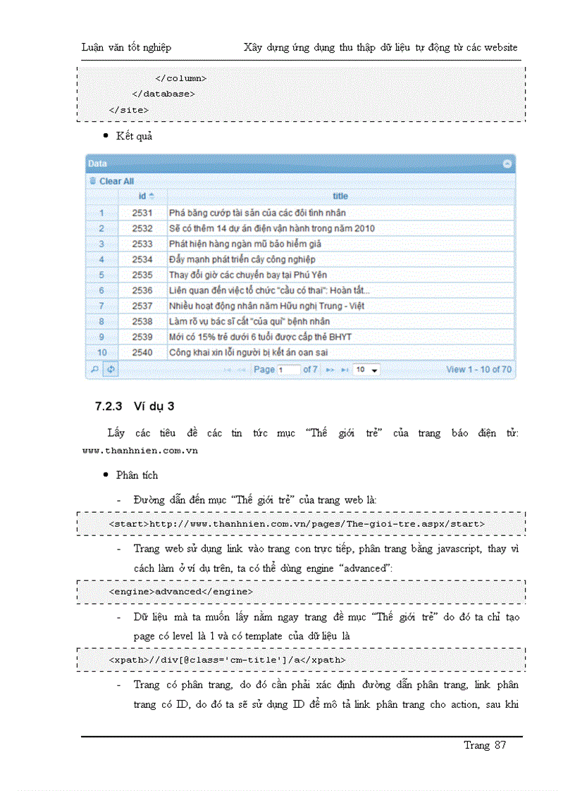 image for page Xây dựng ứng dụng thu thập dữ liệu tự động từ các Website