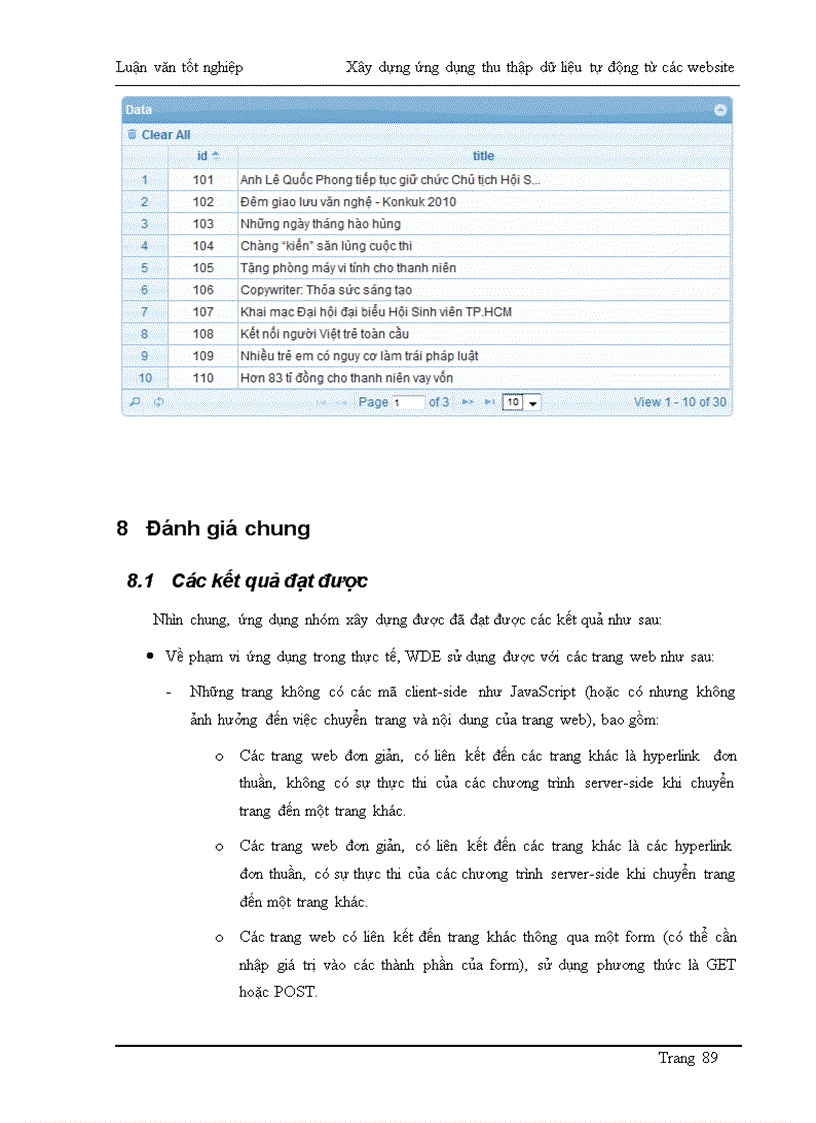 image for page Xây dựng ứng dụng thu thập dữ liệu tự động từ các Website