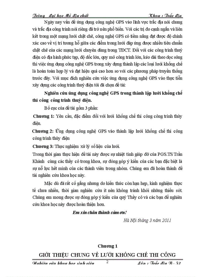 image for page Thành lập lưới khống chế thi công bằng công nghệ GPS