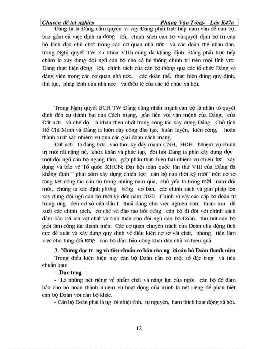 image for page Nâng cao chất lượng quy hoạch tuyển chọn và sử dụng đội ngũ cán bộ Đoàn cơ sở trên địa bàn huyện Kinh Môn tỉnh Hải Dương