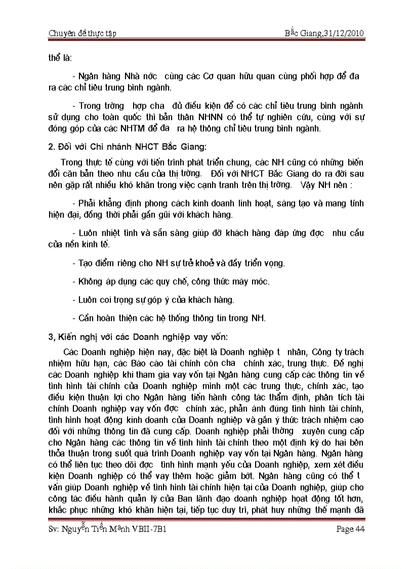 image for page Hoàn thiện hệ thống chỉ tiêu phân tích tài chính doanh nghịêp nhằm phục vụ cho việc thẩm định cho vay dự án đầu tư của Ngân hàng thương mại cổ phần Công thương Chi nhánh Bắc Giang