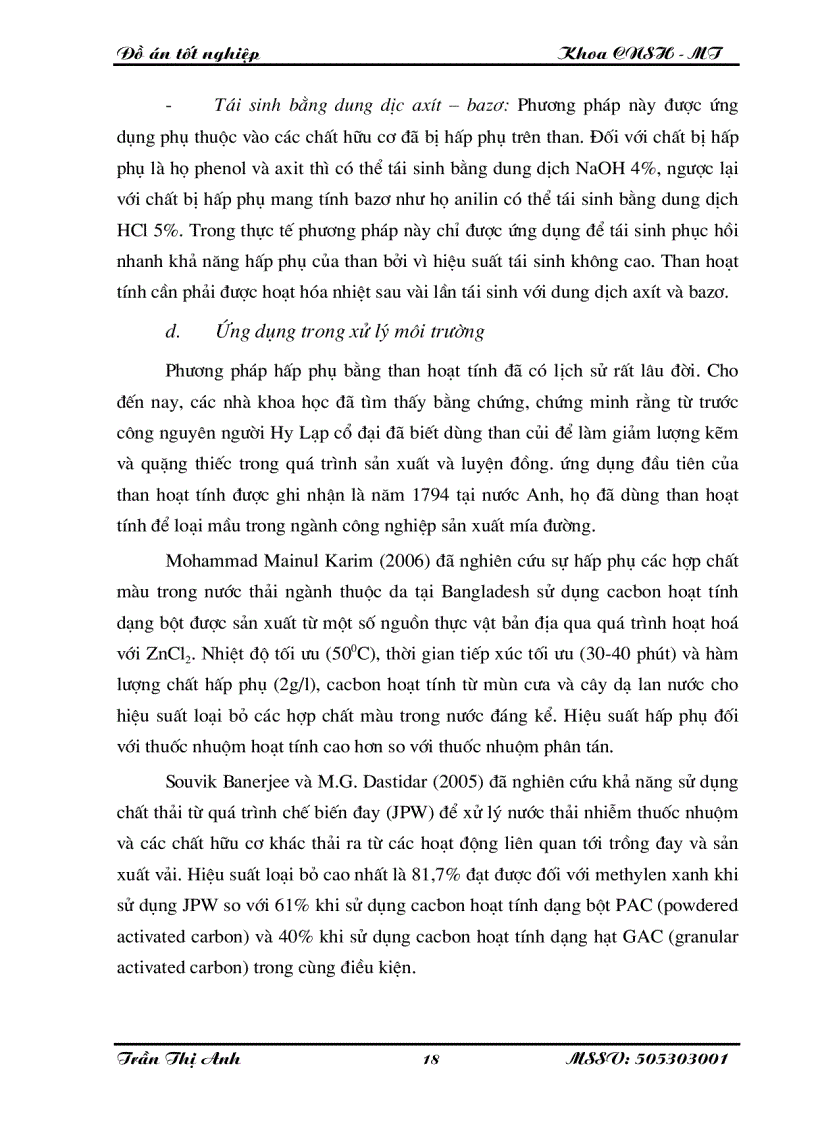 image for page Nghiên cứu xử lí toluen etyl axetat butyl axetat xylen trong nước thải sơn bằng than hoạt tính kết hợp với siêu âm