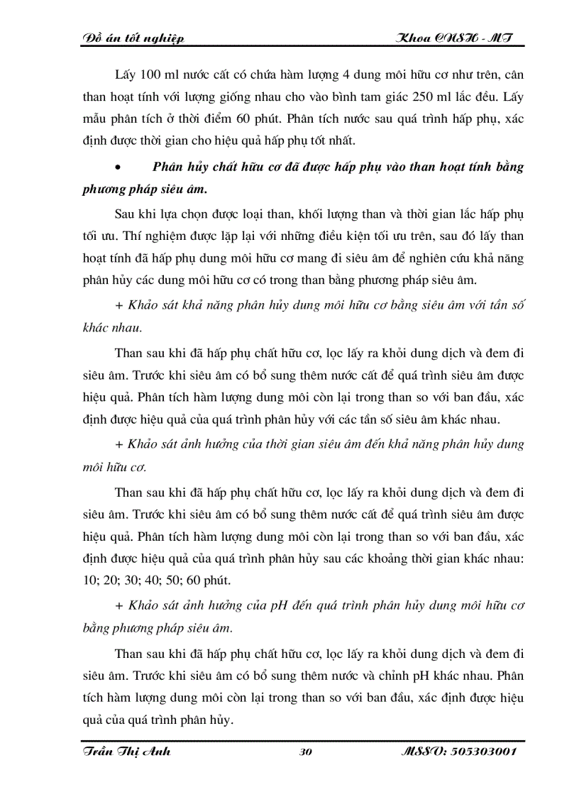 image for page Nghiên cứu xử lí toluen etyl axetat butyl axetat xylen trong nước thải sơn bằng than hoạt tính kết hợp với siêu âm