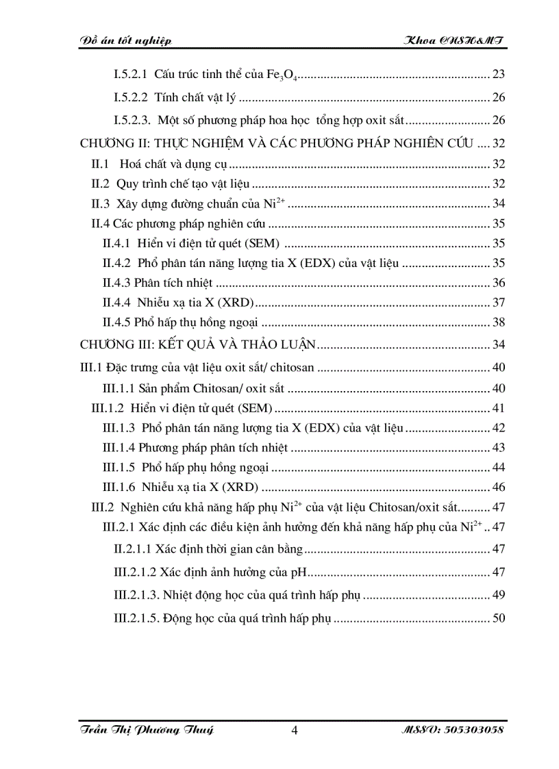 image for page Nghiên cứu tổng hợp đặc trưng của vật liệu lai tạo Chitosan oxit sắt và ứng dụng hấp phụ ion Niken II trong xử lử lý nước thải chứa kim loại nặng