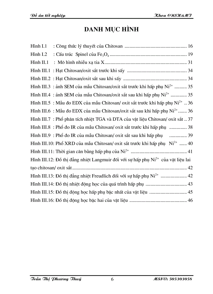 image for page Nghiên cứu tổng hợp đặc trưng của vật liệu lai tạo Chitosan oxit sắt và ứng dụng hấp phụ ion Niken II trong xử lử lý nước thải chứa kim loại nặng