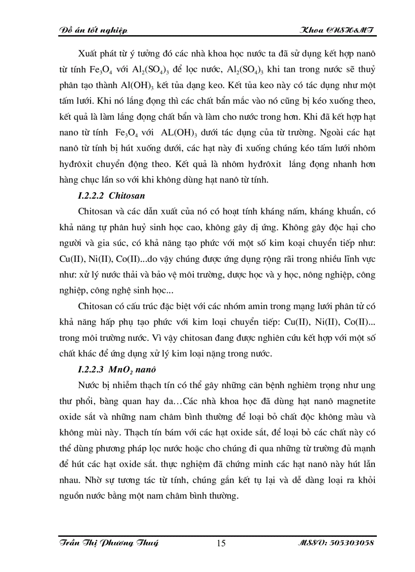 image for page Nghiên cứu tổng hợp đặc trưng của vật liệu lai tạo Chitosan oxit sắt và ứng dụng hấp phụ ion Niken II trong xử lử lý nước thải chứa kim loại nặng