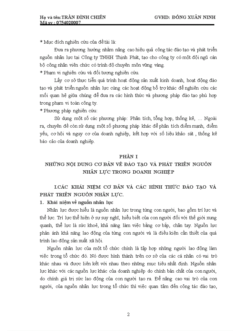 image for page Nâng cao hơn nữa hiệu quả công tác đào tạo và phát triển nguồn nhân lực tại Công ty TNHH Thịnh Phát