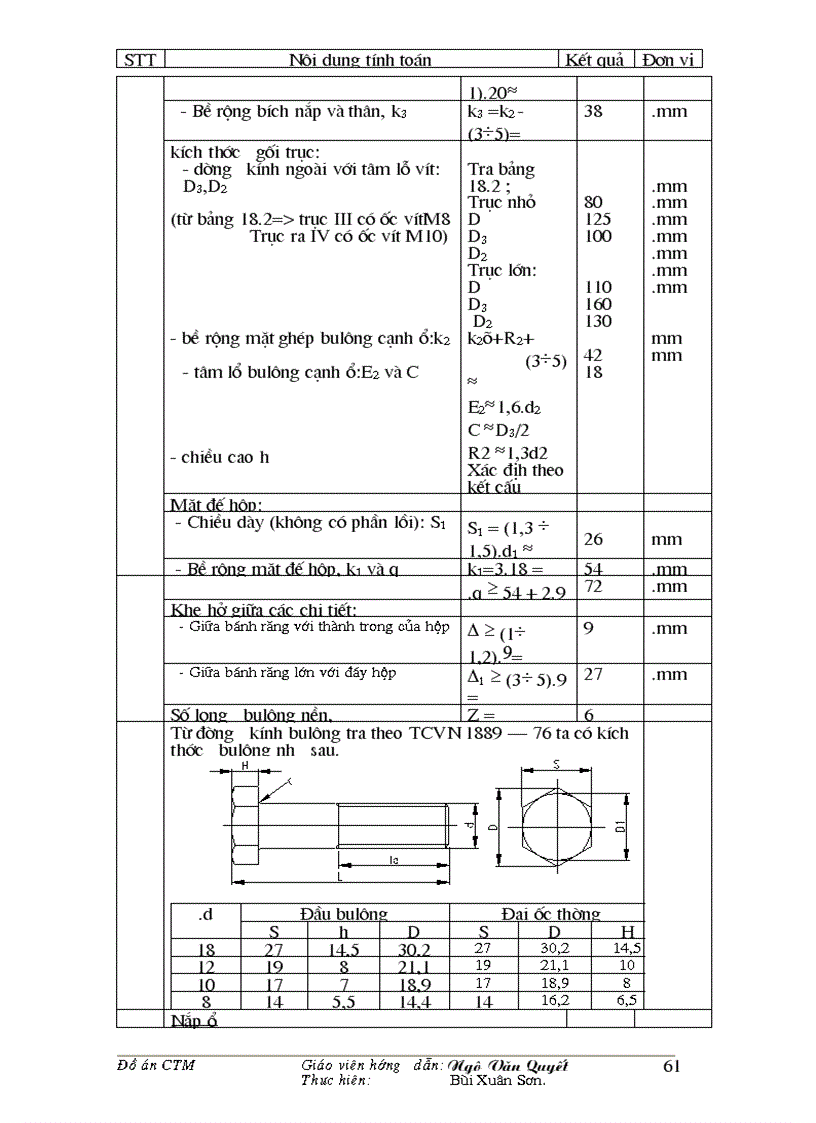 image for page ĐỒ ÁN MÔN HỌC CHI TIẾT MÁY TM CAD bảng tính bằng EXsel