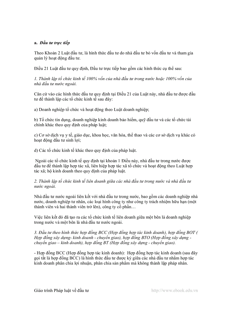 image for page Giáo trình Luật đầu tư