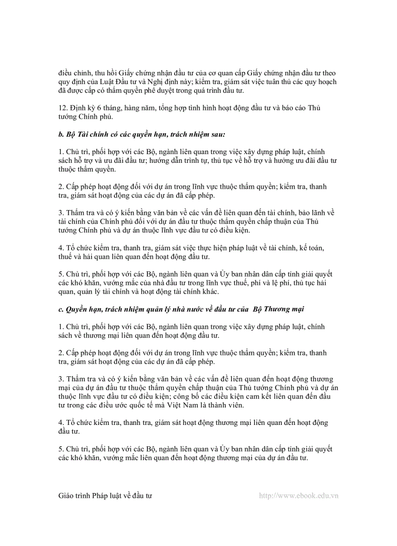 image for page Giáo trình Luật đầu tư