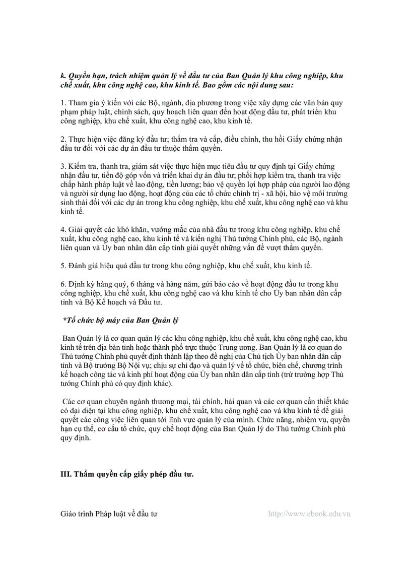 image for page Giáo trình Luật đầu tư