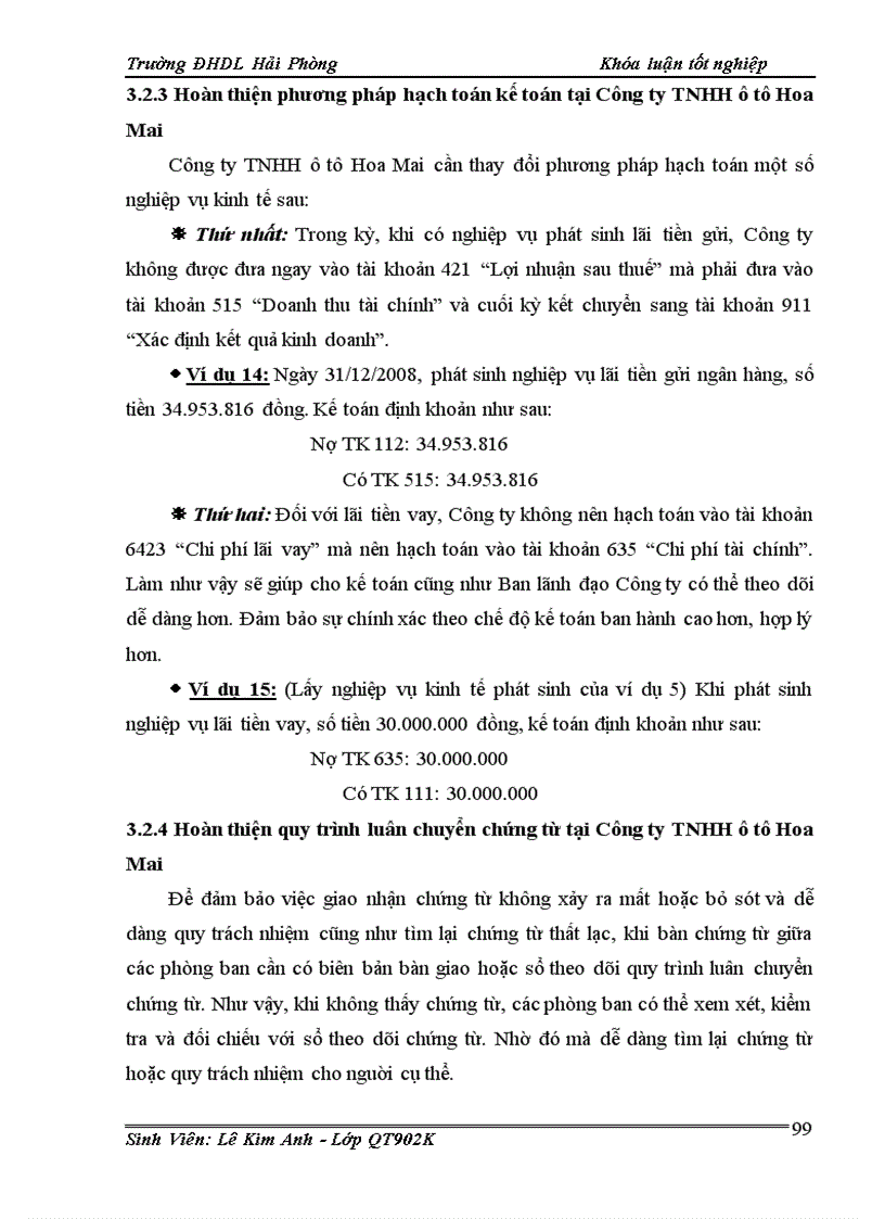 image for page Hoàn thiện tổ chức công tác kế toán doanh thu chi phí và xác định kết quả kinh doanh tại Công ty TNHH ô tô Hoa Mai