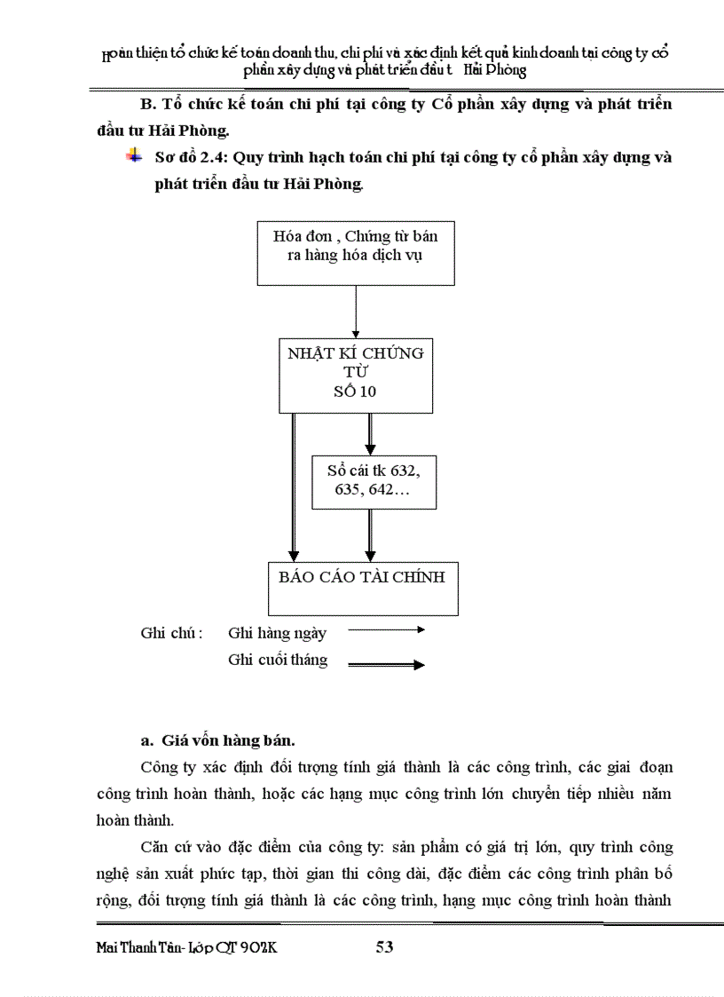 image for page Hoàn thiện tổ chức kế toán doanh thu chi phí và xác định kết quả kinh doanh tại công ty Cổ phần xây dựng và phát triển đầu tư Hải Phòng