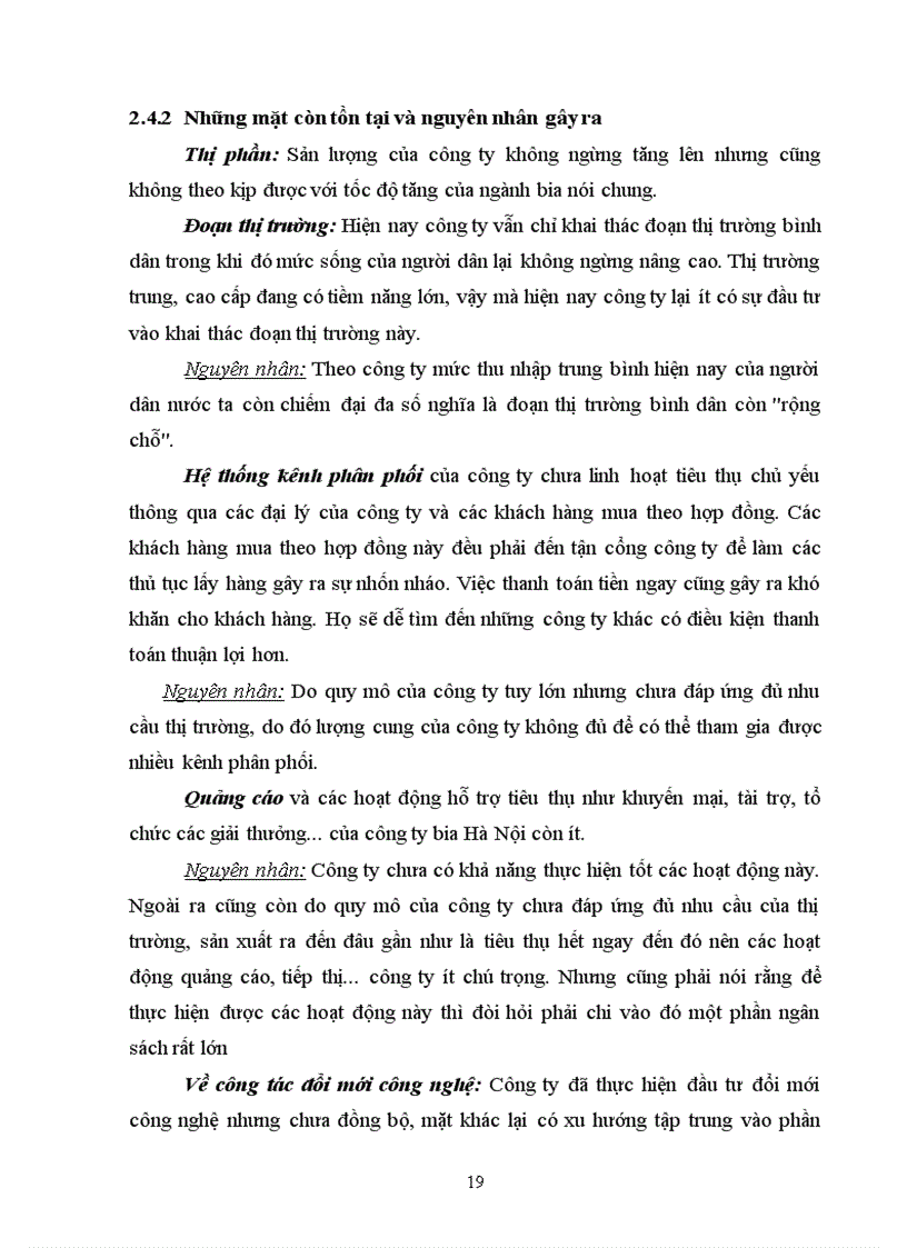 image for page Hoàn thiện kênh phân phối của công ty bia Hà Nội tại thị trường Hà Nội