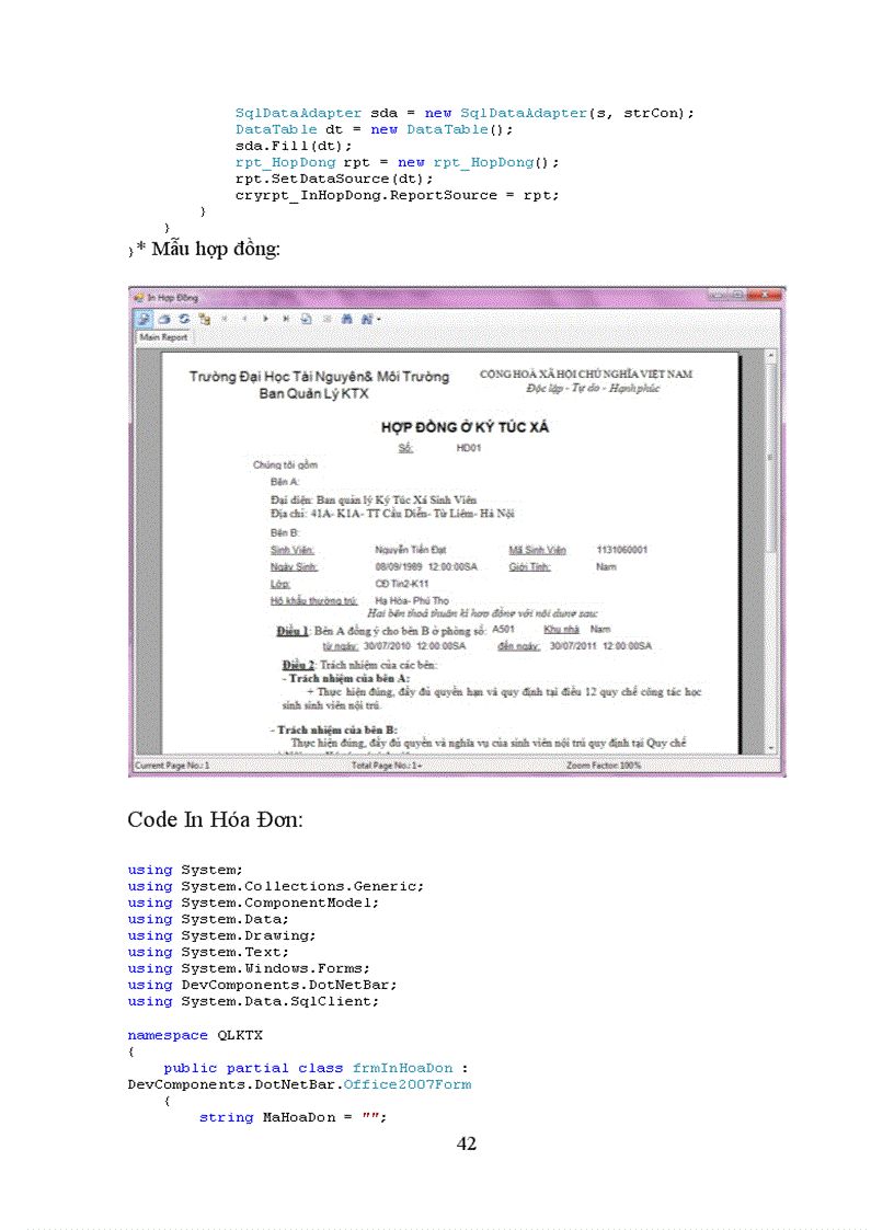 image for page Lập trình windows Quản lý ký túc xá sinh viên Trường Đại học Tài Nguyên và Môi Trường
