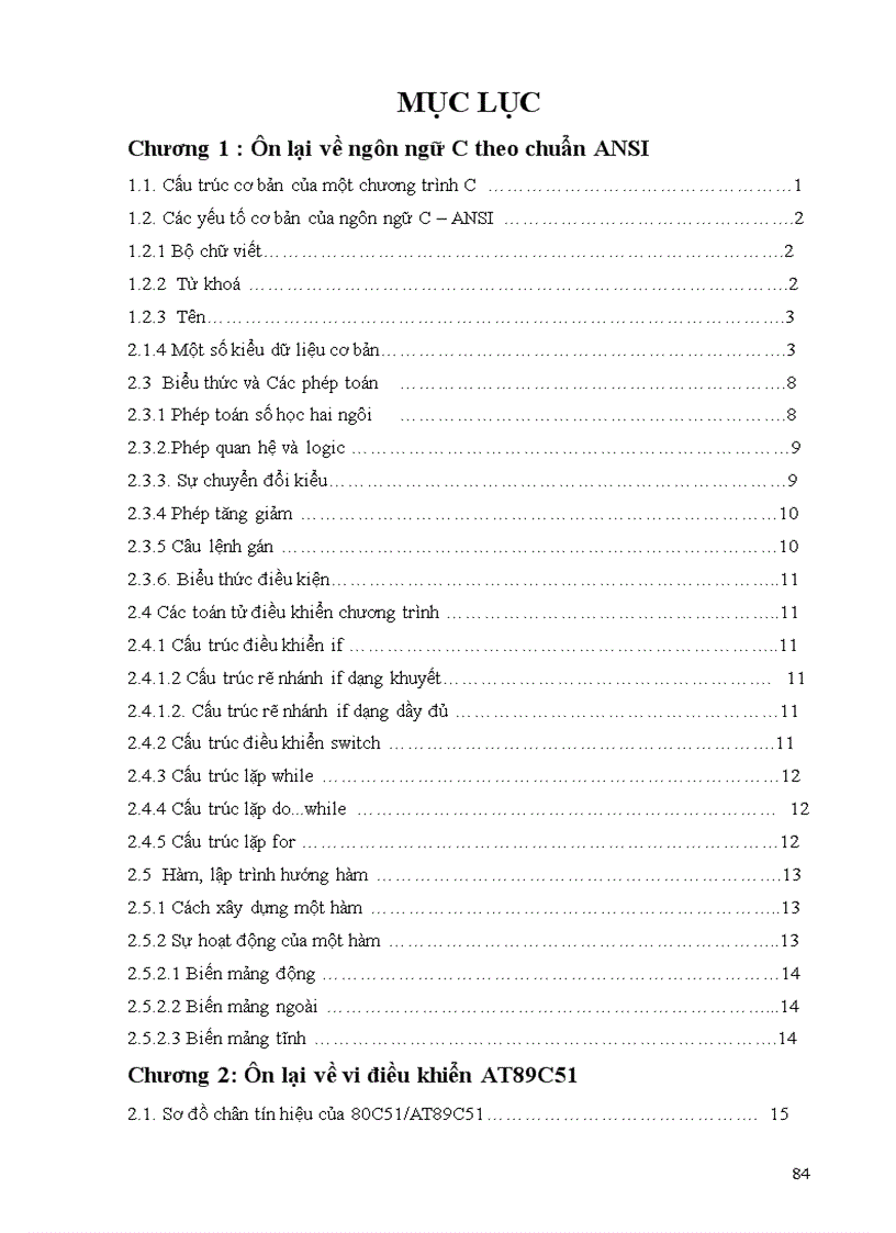 image for page Lập Trình C cho VĐK 89C5