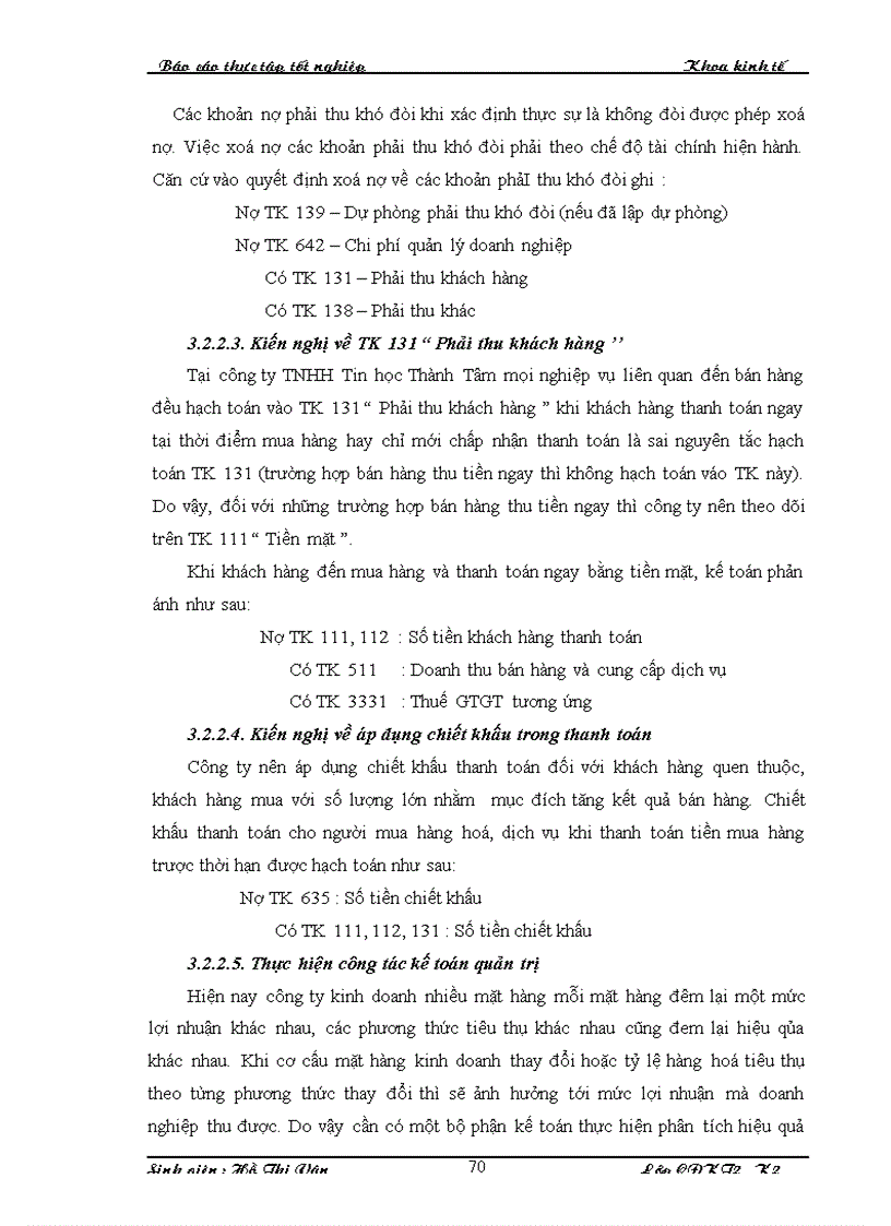 image for page Hoàn thiện công tác kế toán nghiệp vụ bán hàng và công nợ phải thu trong doanh nghiệp Thực tế tại Công ty TNHH Tin học Thành Tâm
