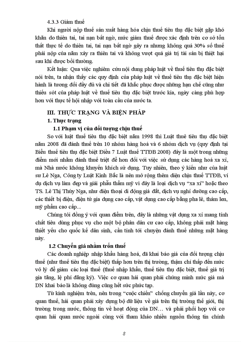 image for page Thực tiễn áp dụng pháp luật thuế tiêu thụ đặc biệt và ý kiến pháp lý nhằm khắc phục