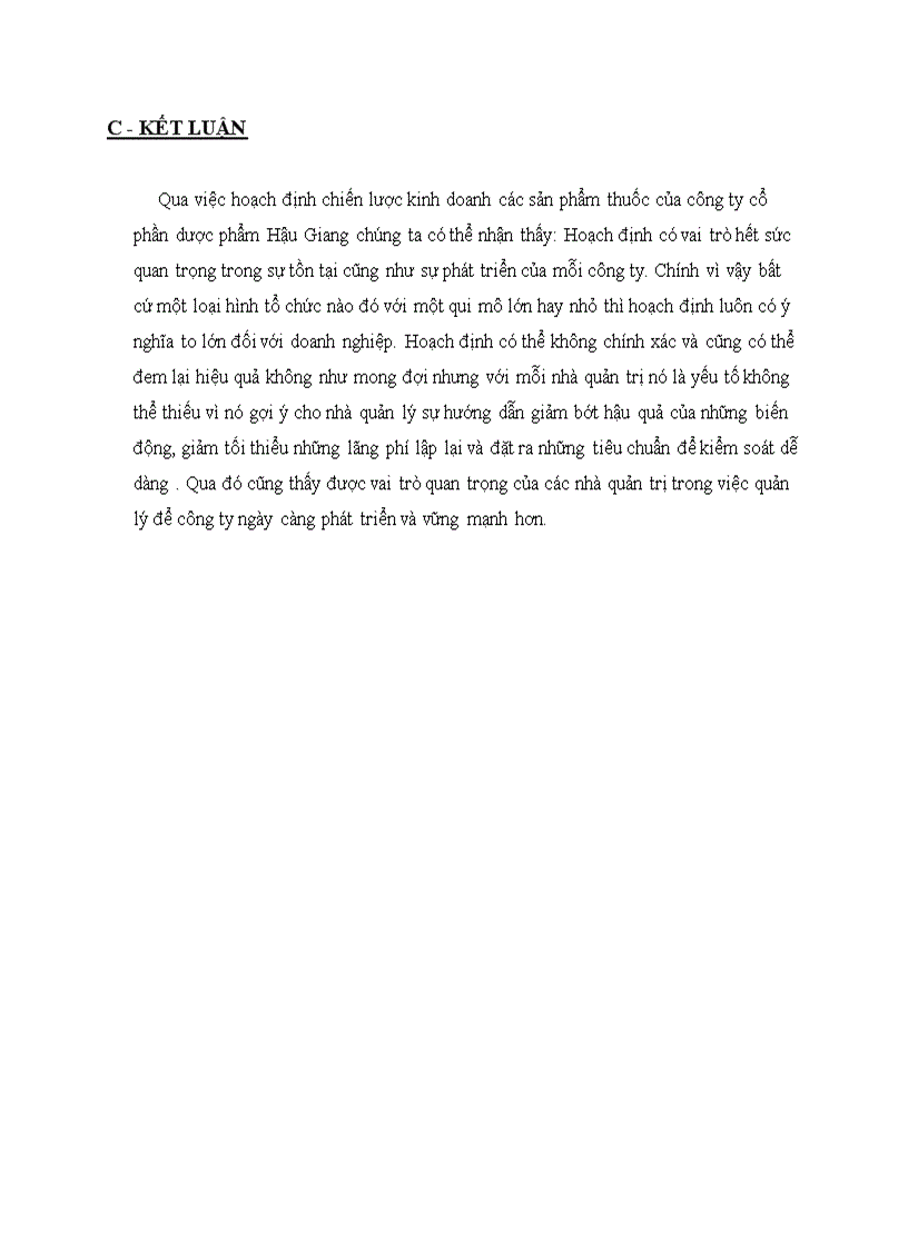 image for page Hoạch định chiến lược kinh doanh các sản phẩm thuốc của công ty dược tuyến tỉnh Dược Hậu Giang
