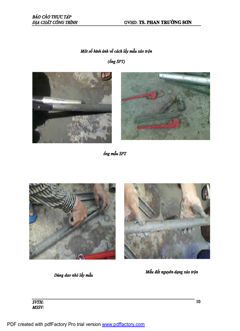 image for page Báo cáo thực tập địa chất công trình Đại học Kiến Trúc TPHCM