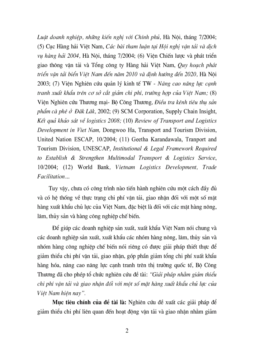 image for page Giải pháp nhằm giảm thiểu chi phí vận tải và giao nhận đối với một số mặt hàng xuất khẩu chủ lực của Việt Nam hiện nay