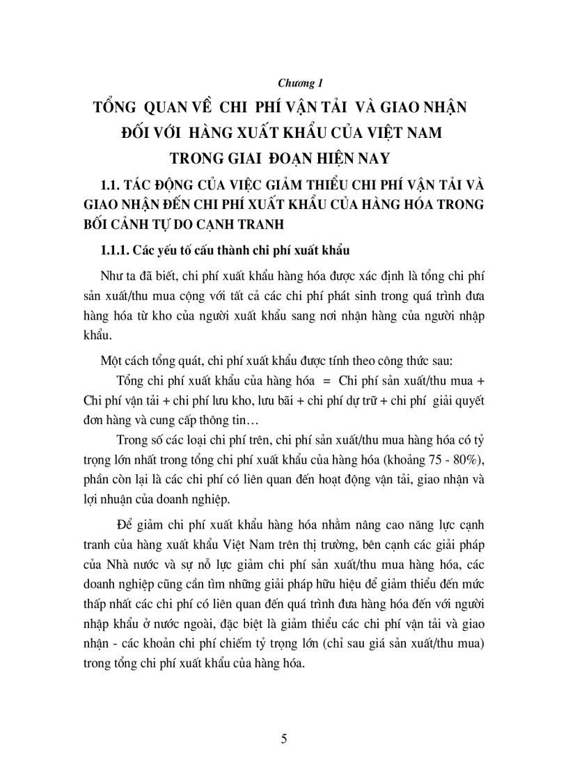 image for page Giải pháp nhằm giảm thiểu chi phí vận tải và giao nhận đối với một số mặt hàng xuất khẩu chủ lực của Việt Nam hiện nay