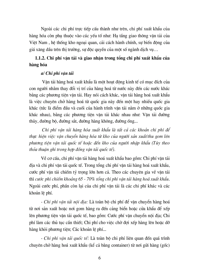image for page Giải pháp nhằm giảm thiểu chi phí vận tải và giao nhận đối với một số mặt hàng xuất khẩu chủ lực của Việt Nam hiện nay