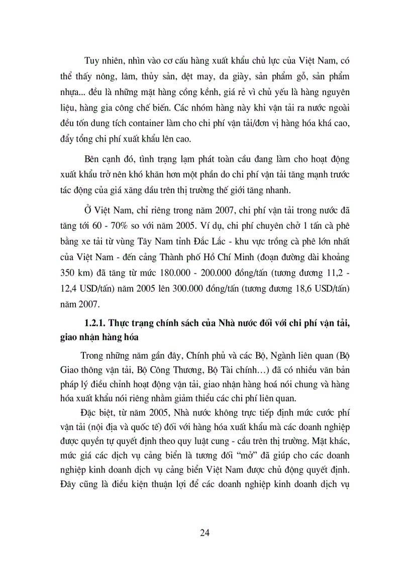 image for page Giải pháp nhằm giảm thiểu chi phí vận tải và giao nhận đối với một số mặt hàng xuất khẩu chủ lực của Việt Nam hiện nay