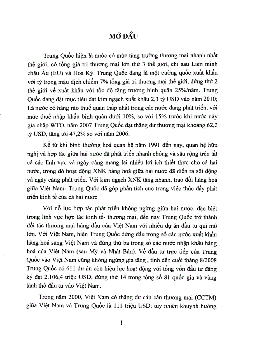 image for page Nghiên cứu xây dựng một số giải pháp nhằm cải thiện cán cân thương của Việt Nam trong quan hệ thương mại Việt Nam Trung Quốc