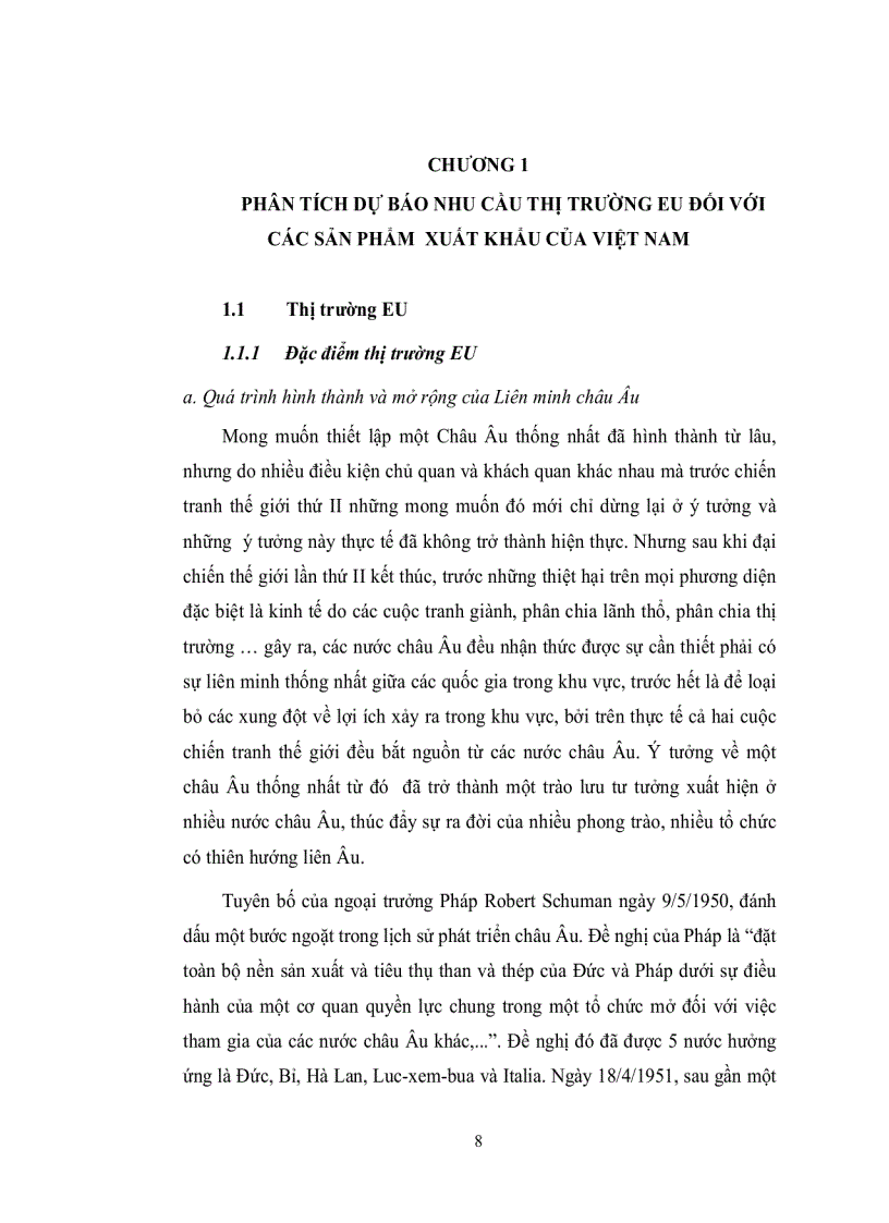 image for page Nghiên cứu xây dựng định hướng chiến lược về cơ cấu sản phẩm xuất khẩu của Việt Nam tới thị trường EU đến năm 2010