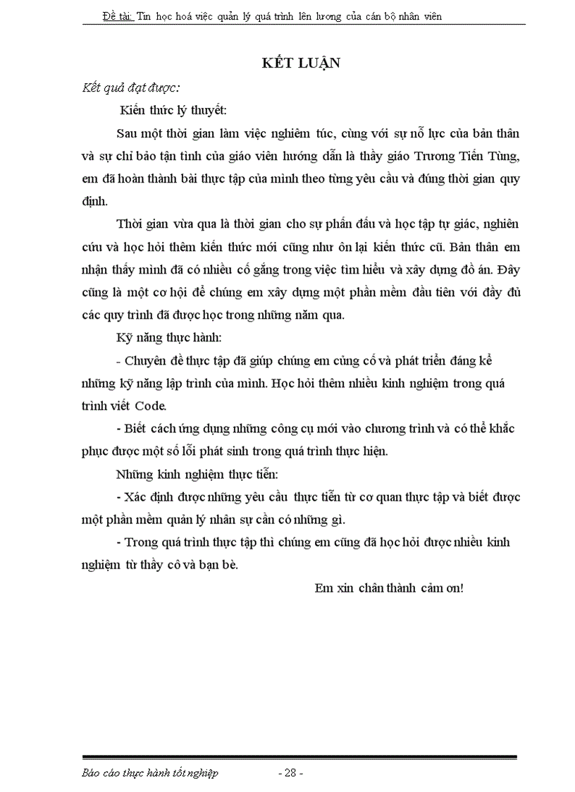 image for page Tin học hoá việc quản lý quá trình lên lương của cán bộ nhân viên