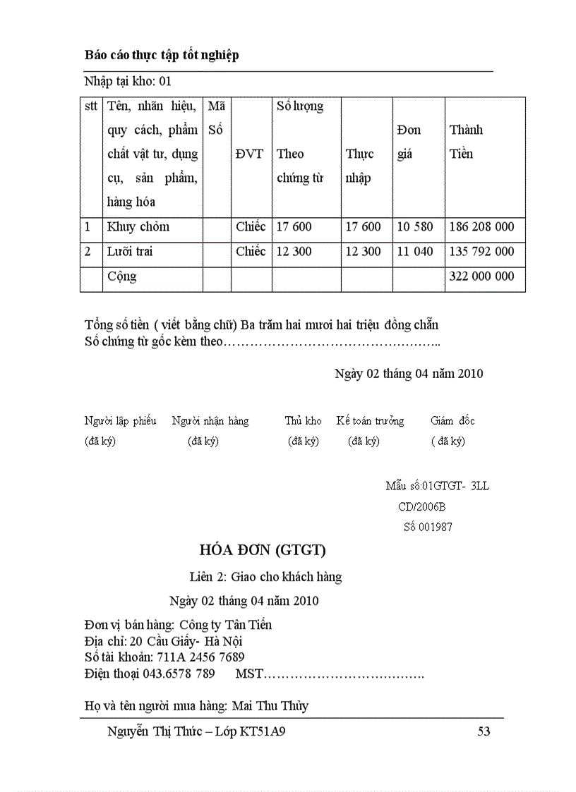 image for page Công tác hạch toán tại công ty TNHH sản xuất và thương mại Đại Hoàng Nam
