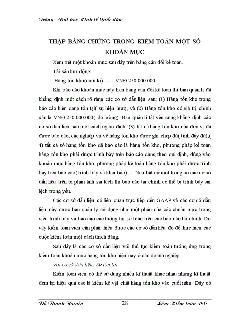 image for page Cơ sở dẫn liệu với việc thu thập bằng chứng kiểm toán trong kiểm toán báo cáo tài chính