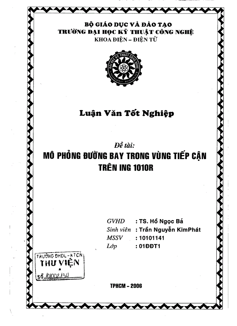 image for page Mô phỏng đường bay trong vùng tiếp cận trên ING 1010R