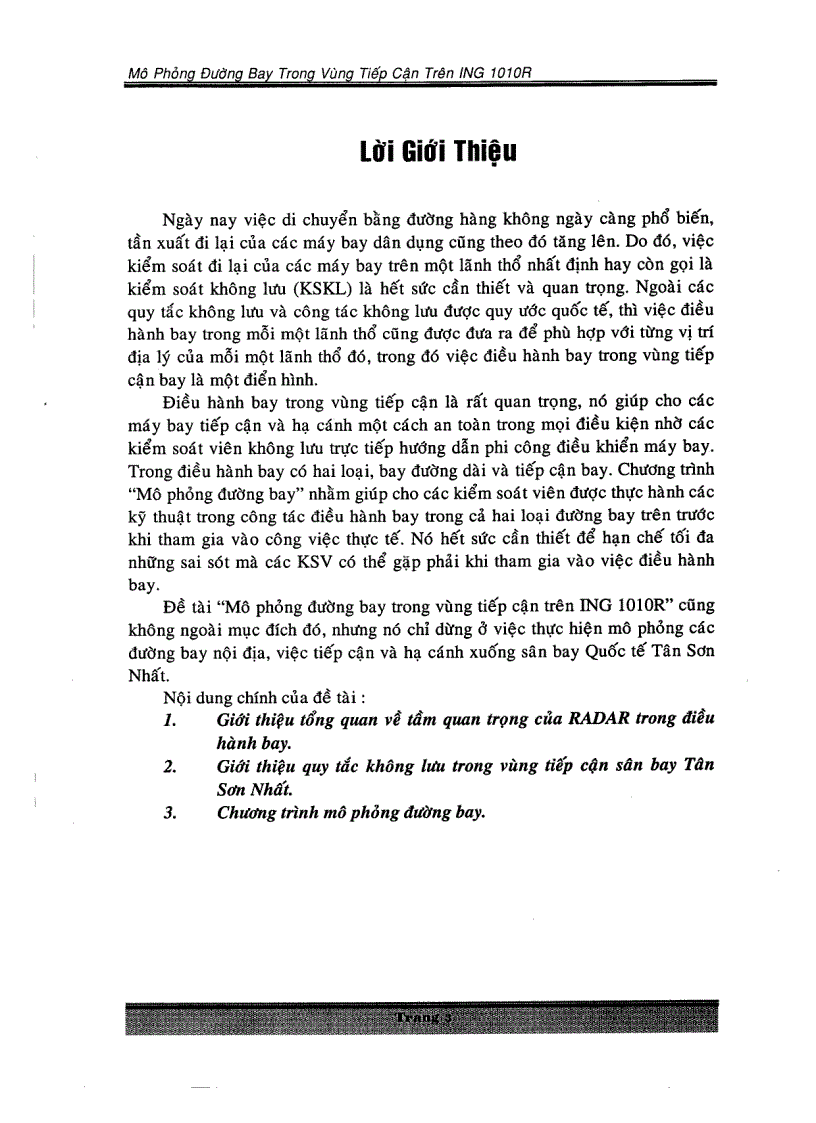 image for page Mô phỏng đường bay trong vùng tiếp cận trên ING 1010R