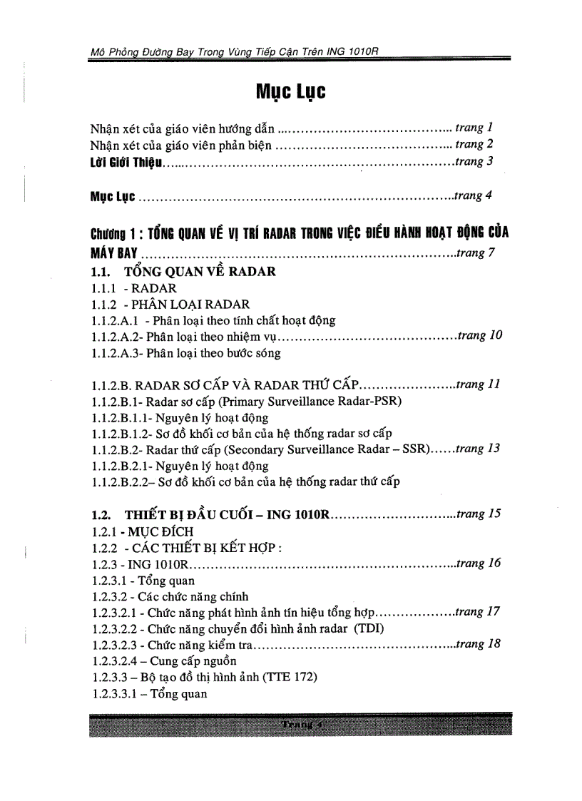 image for page Mô phỏng đường bay trong vùng tiếp cận trên ING 1010R