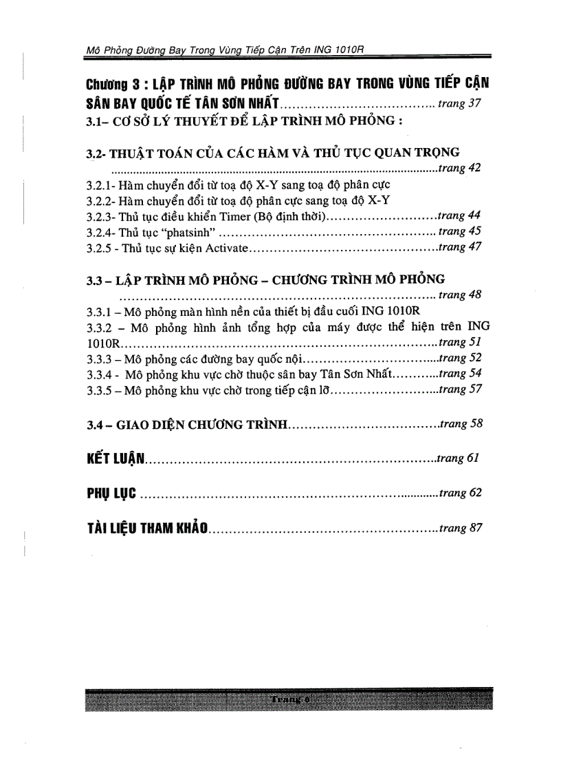 image for page Mô phỏng đường bay trong vùng tiếp cận trên ING 1010R