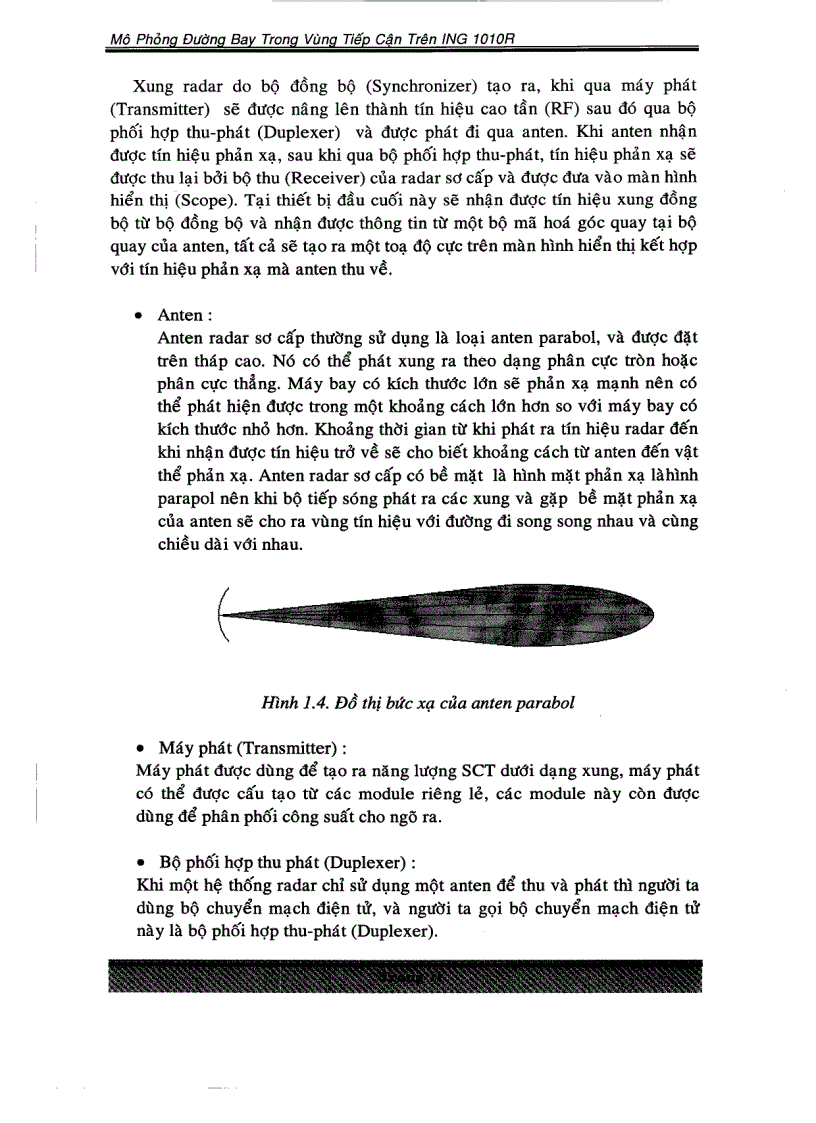 image for page Mô phỏng đường bay trong vùng tiếp cận trên ING 1010R