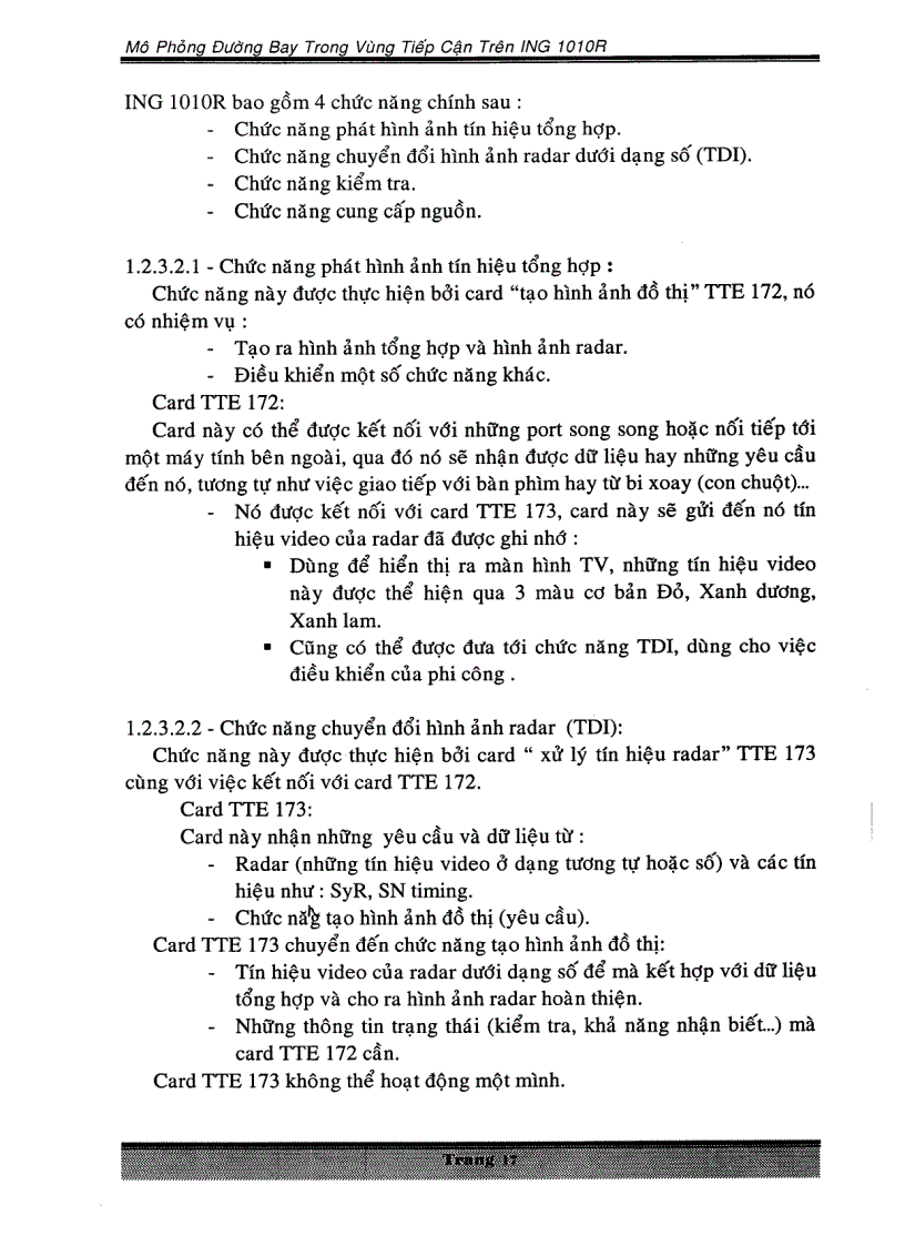 image for page Mô phỏng đường bay trong vùng tiếp cận trên ING 1010R
