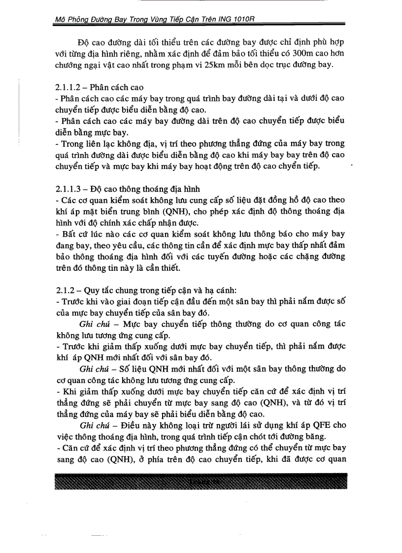 image for page Mô phỏng đường bay trong vùng tiếp cận trên ING 1010R