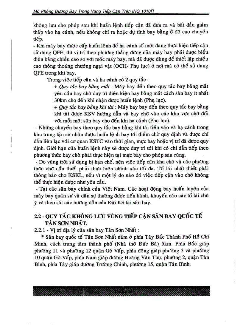 image for page Mô phỏng đường bay trong vùng tiếp cận trên ING 1010R