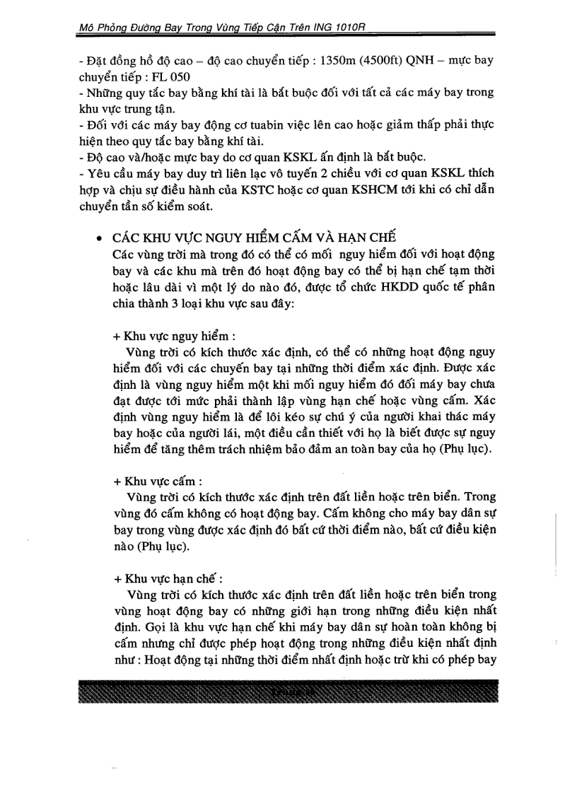 image for page Mô phỏng đường bay trong vùng tiếp cận trên ING 1010R