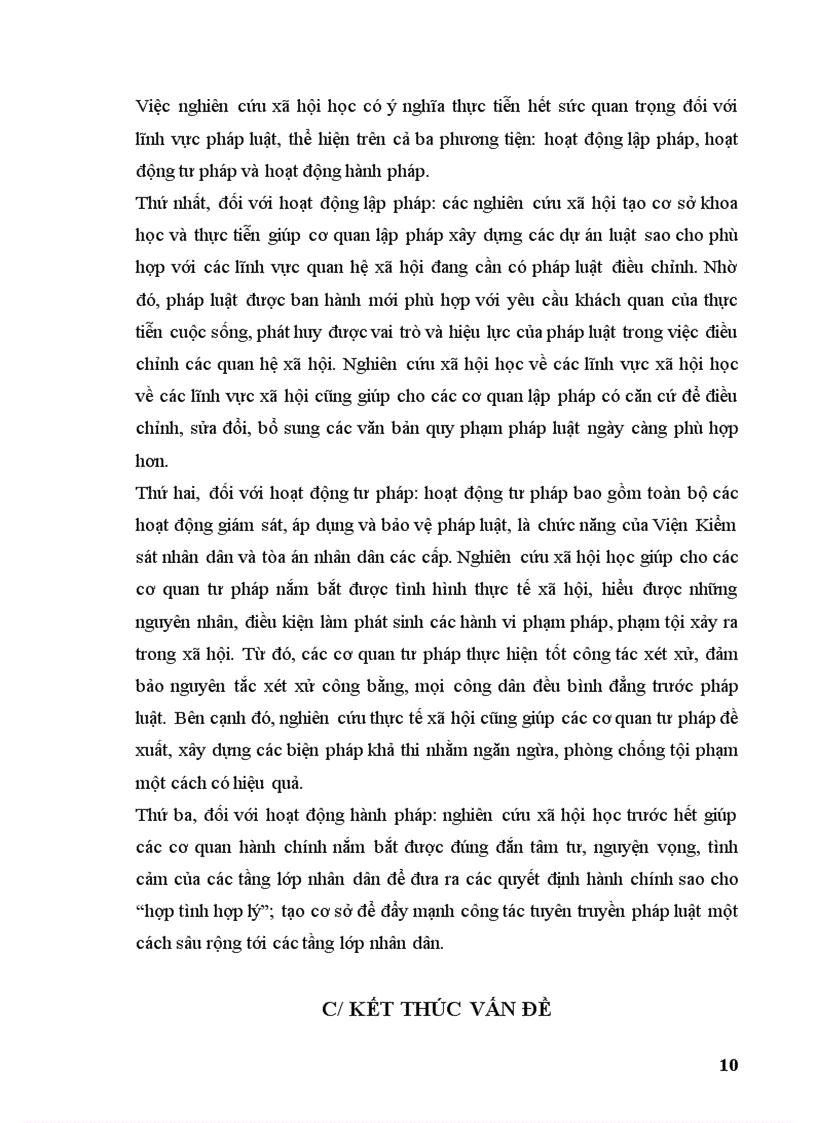 image for page Đối tượng nghiên cứu của xã hội học và Ý nghĩa thực tiễn của việc nghên cứu xã hội học đối với lĩnh vực pháp luật