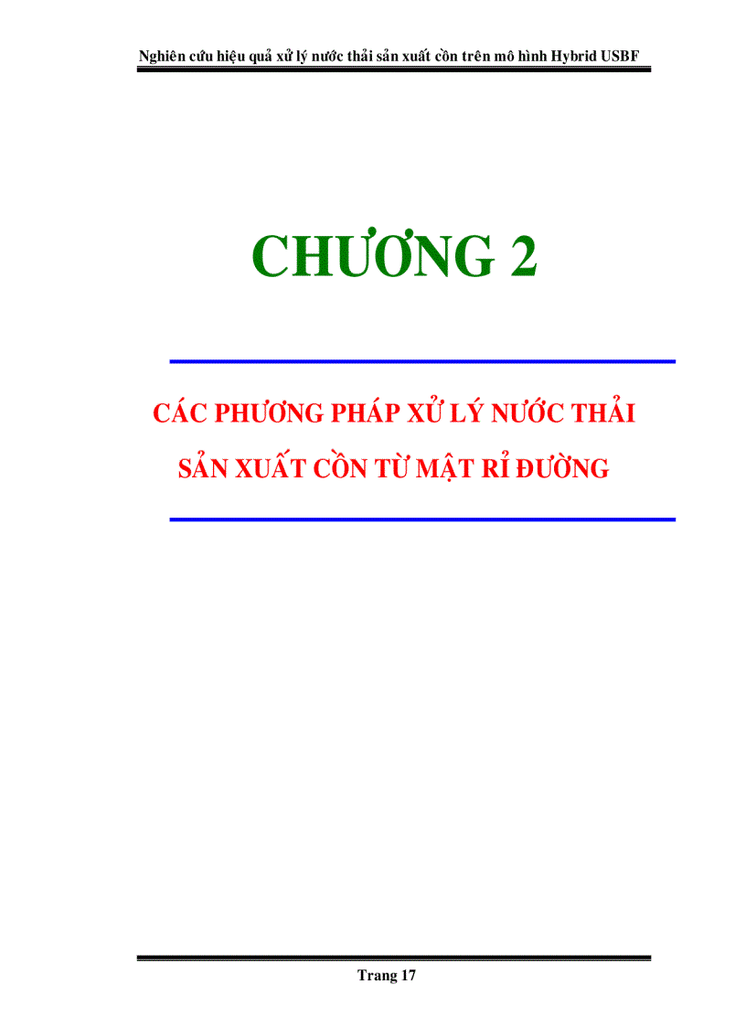 image for page Nghiên cứu hiệu quả xử lý nước thải sản xuất cồn trên mô hình Hybrid USBF