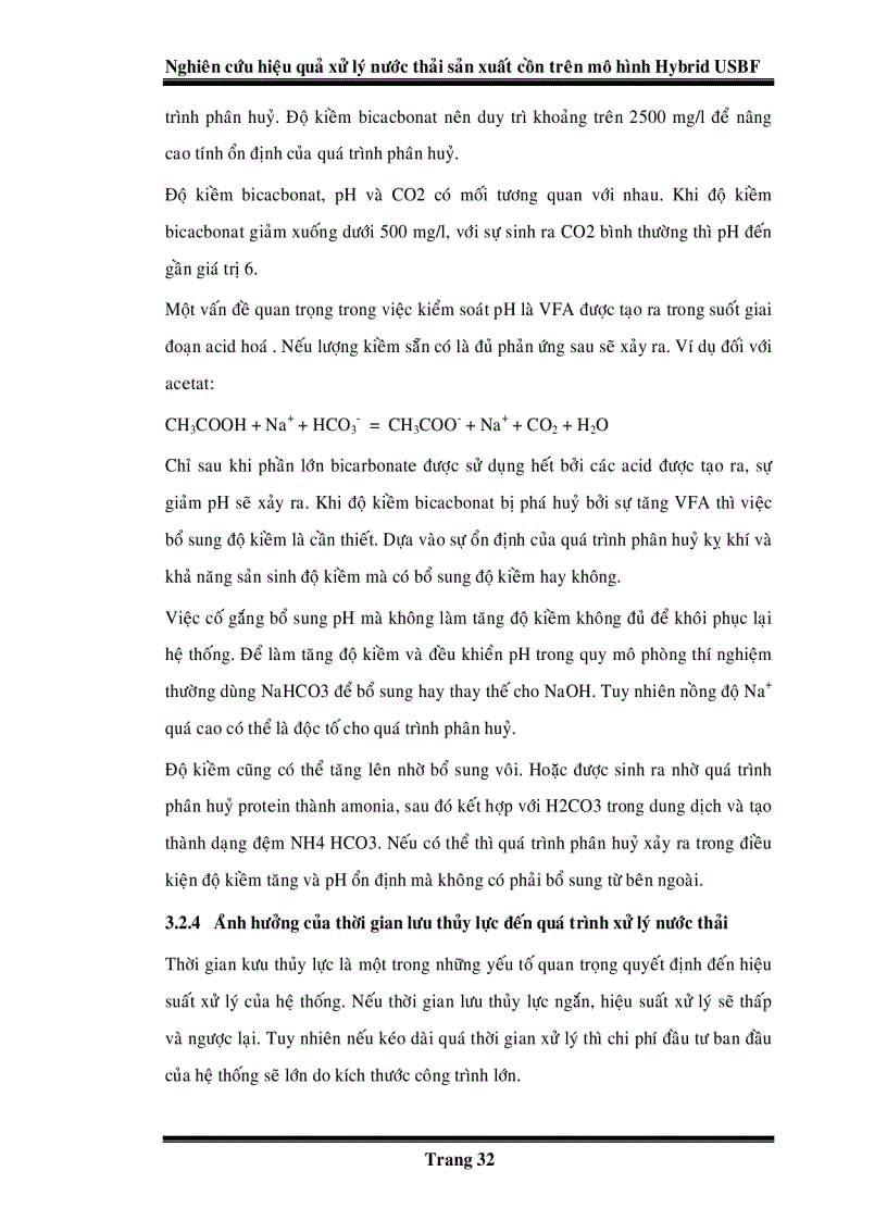 image for page Nghiên cứu hiệu quả xử lý nước thải sản xuất cồn trên mô hình Hybrid USBF