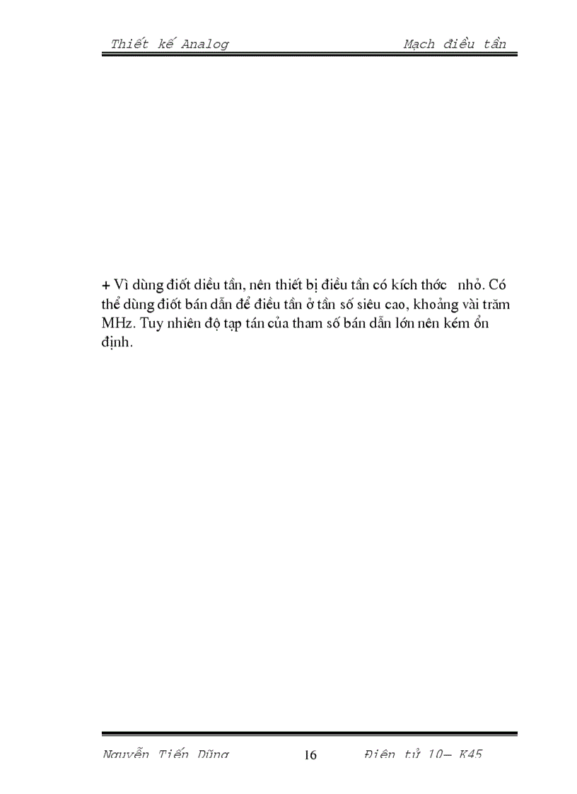 image for page Thiết kế mạch điều tần Analog